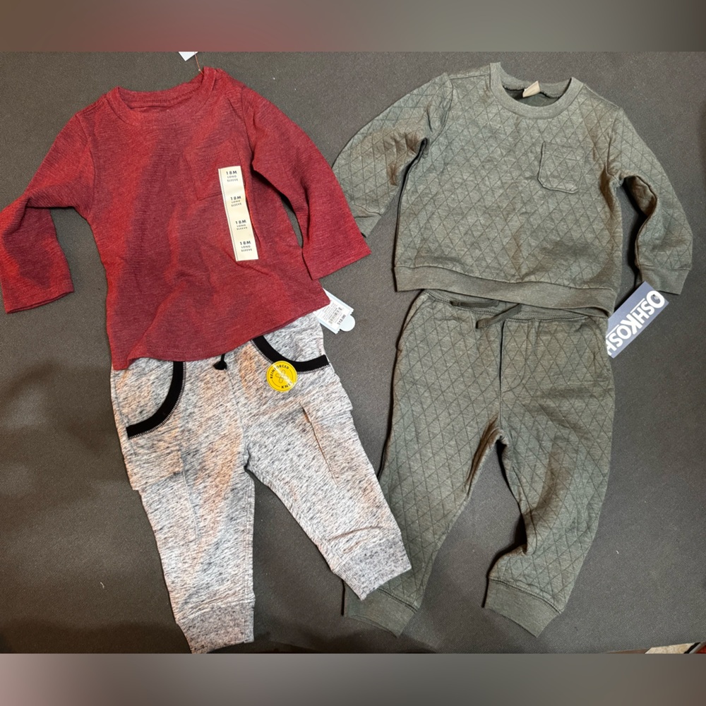 2 baby Outfits osh Josh and cat&jack 18 months